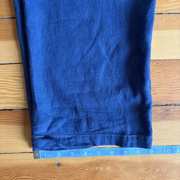 OBEY Linen Hand Dyed Lite Indigo Carpenter Pants - Picture 6 of 8